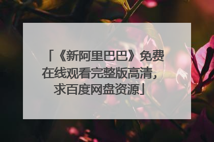 《新阿里巴巴》免费在线观看完整版高清,求百度网盘资源