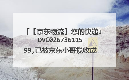 【京东物流】您的快递JDVC02673611599,已被京东小哥揽收成功,查询运单信息可j?