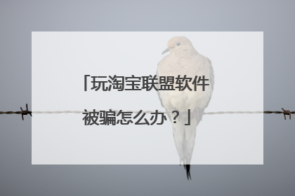 玩淘宝联盟软件被骗怎么办?
