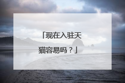 现在入驻天猫容易吗?