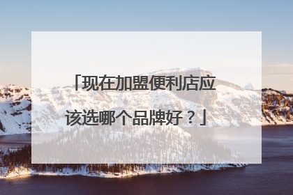 现在加盟便利店应该选哪个品牌好?