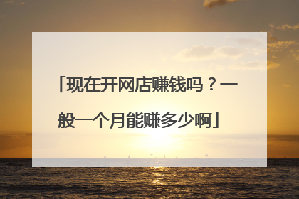 现在开网店赚钱吗?一般一个月能赚多少啊