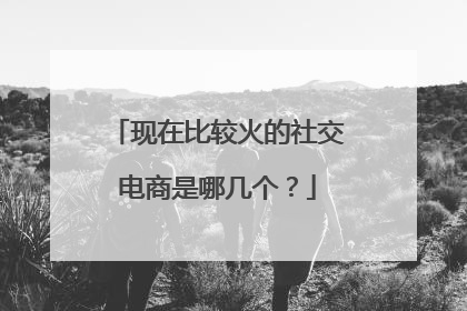 现在比较火的社交电商是哪几个?