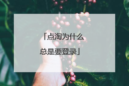 点淘为什么总是要登录