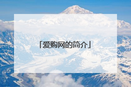 爱购网的简介