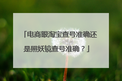 电商眼淘宝查号准确还是照妖镜查号准确?