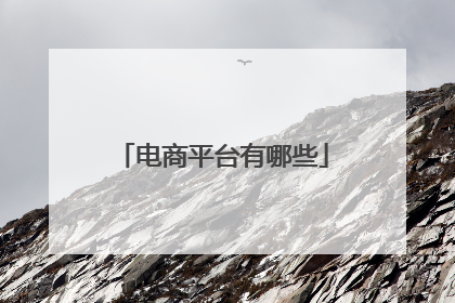 电商平台有哪些