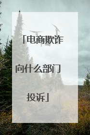 电商欺诈向什么部门投诉