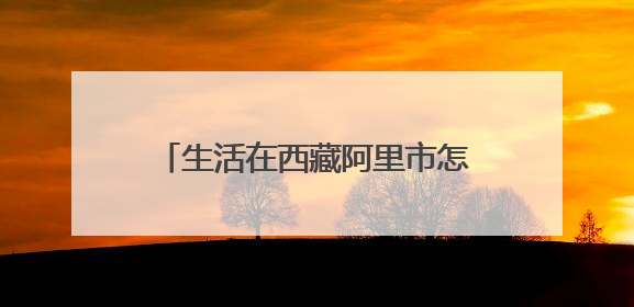 生活在西藏阿里市怎么样?长期工作呢?