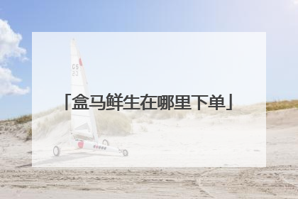 盒马鲜生在哪里下单