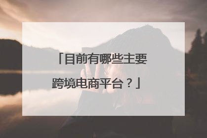 目前有哪些主要跨境电商平台？