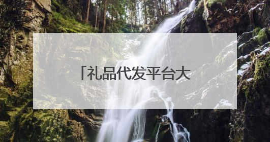 礼品代发平台大家一般用哪个?