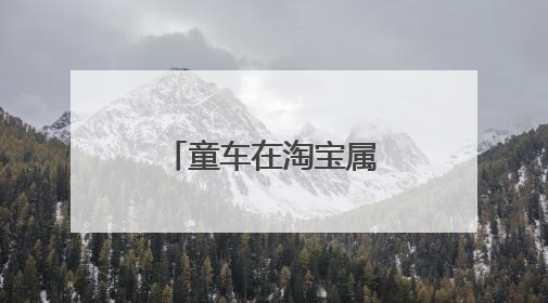 童车在淘宝属于什么类目