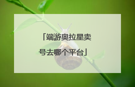 端游奥拉星卖号去哪个平台
