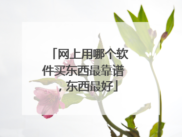 网上用哪个软件买东西最靠谱,东西最好