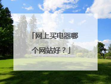 网上买电器哪个网站好?