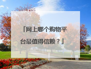 网上哪个购物平台最值得信赖?