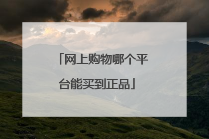 网上购物哪个平台能买到正品