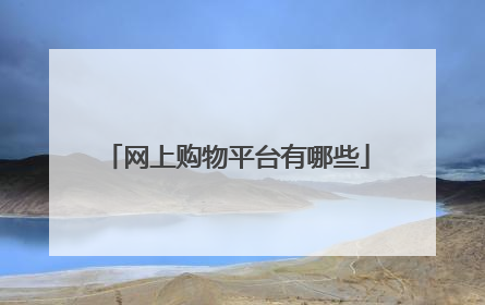 网上购物平台有哪些