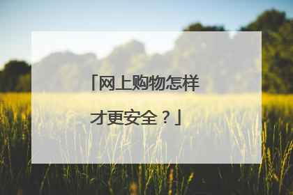 网上购物怎样才更安全?