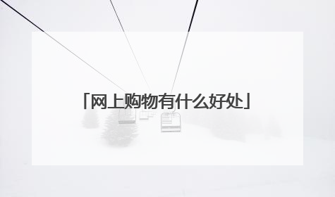 网上购物有什么好处