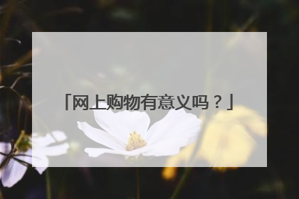 网上购物有意义吗?