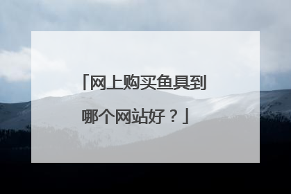 网上购买鱼具到哪个网站好?