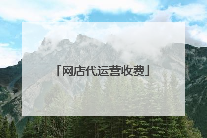 网店代运营收费