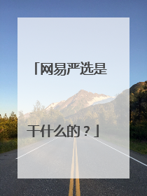 网易严选是干什么的?