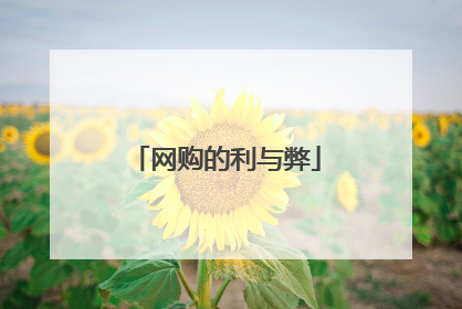 网购的利与弊