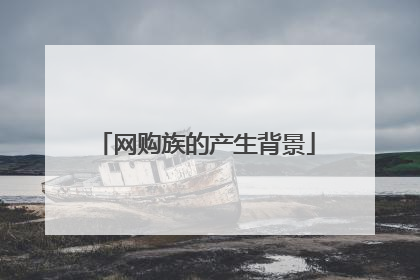 网购族的产生背景