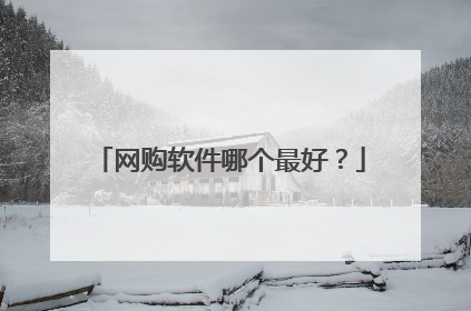 网购软件哪个最好?