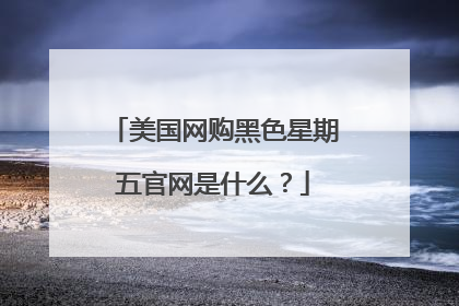 美国网购黑色星期五官网是什么?