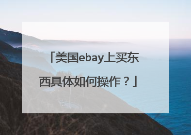 美国ebay上买东西具体如何操作?