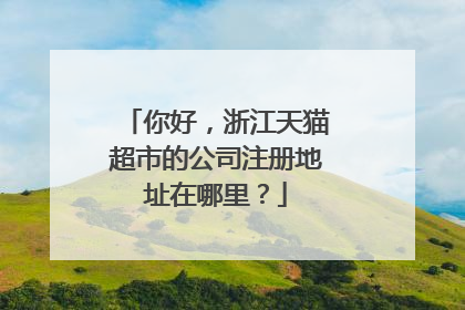 你好，浙江天猫超市的公司注册地址在哪里？