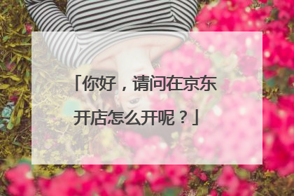 你好,请问在京东开店怎么开呢?