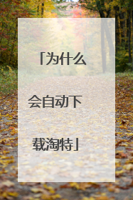 为什么会自动下载淘特