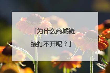 为什么商城链接打不开呢?