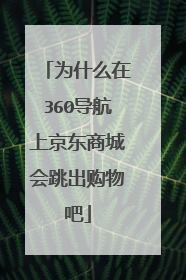 为什么在360导航上京东商城会跳出购物吧