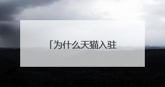 为什么天猫入驻一直审核中?