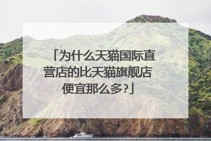 为什么天猫国际直营店的比天猫旗舰店便宜那么多?