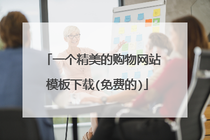 一个精美的购物网站模板下载(免费的)