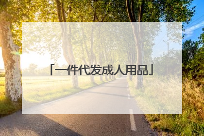一件代发成人用品