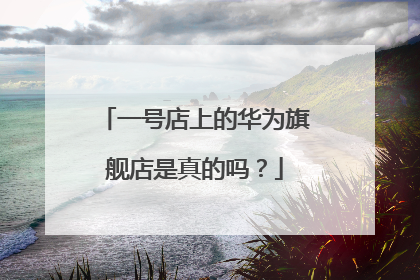 一号店上的华为旗舰店是真的吗?