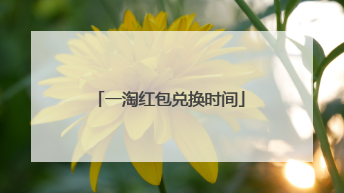 一淘红包兑换时间