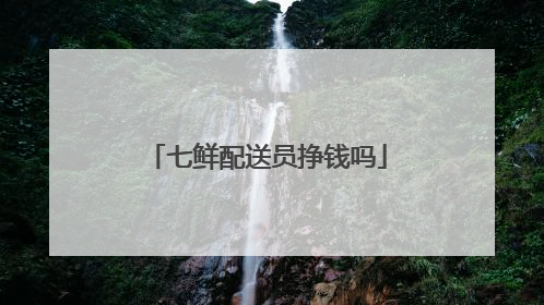 七鲜配送员挣钱吗