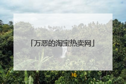 万恶的淘宝热卖网