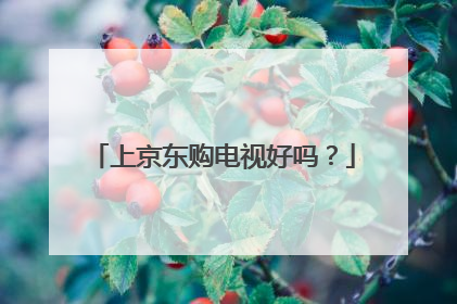上京东购电视好吗?