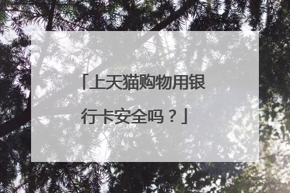 上天猫购物用银行卡安全吗？