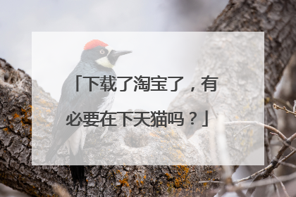 下载了淘宝了，有必要在下天猫吗？